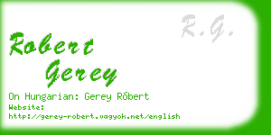 robert gerey business card