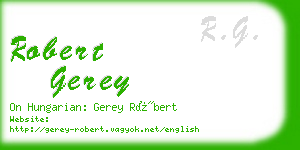 robert gerey business card